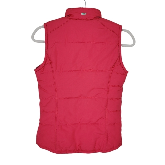 Vineyard Vines Fleece Lined Vest Women Size XS Full Front Zip Stand Up Collar - Picture 3 of 10